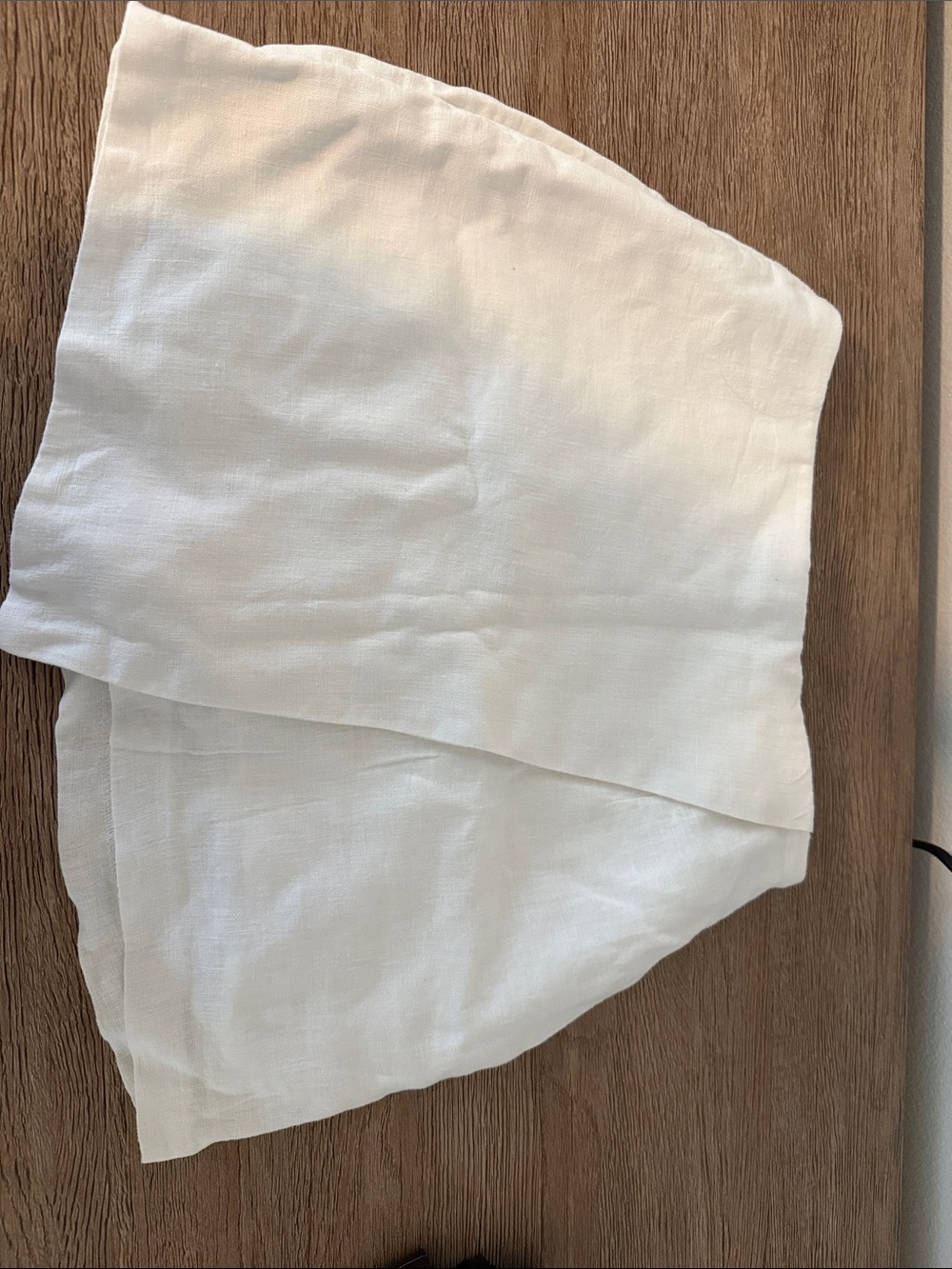 Abercrombie White Linen Skirt